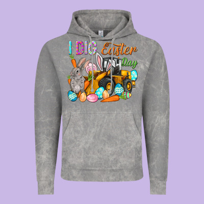 I Dig Easter Day Vintage Hoodie Designed By Nancycooperartshop