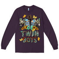 Plum mom of twin boys mother's day Long Sleeve Tee - CowGirlArtShop
