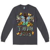 Smoke mom of twin boys mother's day Long Sleeve Tee - CowGirlArtShop