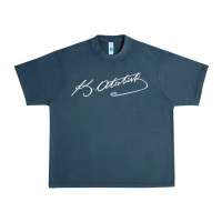 Midnight Navy mustafa kemal ataturk Urban Heavy Tee - tuanDangUi