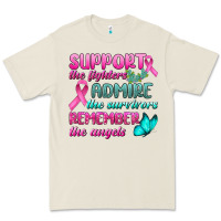 Bone Support The Lighters Admire The Survivors Remember The Angels Premium Tee - BundleAndBundleShop