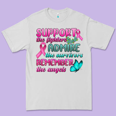 Support The Lighters Admire The Survivors Remember The Angels Premium Tee Designed By Bundleandbundleshop