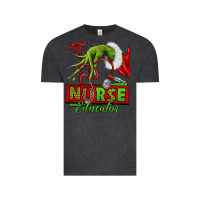 Vintage Black grinch hand nurse educator Vintage Tee - NancyCooperArtShop