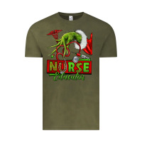 Vintage Olive grinch hand nurse educator Vintage Tee - NancyCooperArtShop