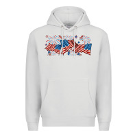 Dove Grey fourth of july american flag Premium Hoodie - RanaPortraitStore