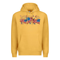 Mustard fourth of july american flag Premium Hoodie - RanaPortraitStore