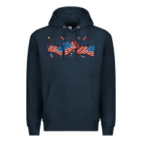 Navy fourth of july american flag Premium Hoodie - RanaPortraitStore