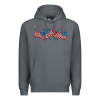 Rock fourth of july american flag Premium Hoodie - RanaPortraitStore