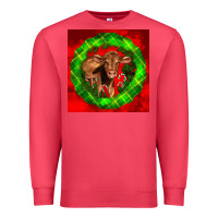 Cardinal christmas red angus calf Premium Sweatshirt - LillyAllenDesigns