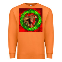 Carrot christmas red angus calf Premium Sweatshirt - LillyAllenDesigns