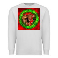 Dove Grey christmas red angus calf Premium Sweatshirt - LillyAllenDesigns