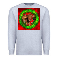 Heather Grey christmas red angus calf Premium Sweatshirt - LillyAllenDesigns