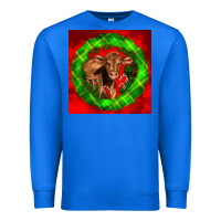 True Royal christmas red angus calf Premium Sweatshirt - LillyAllenDesigns