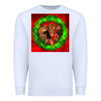 White christmas red angus calf Premium Sweatshirt - LillyAllenDesigns