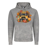Cloud Rock Fall School Bus Vintage Hoodie - texasbilliewilder