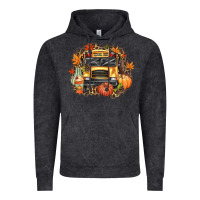 Vintage Arctic Fall School Bus Vintage Hoodie - texasbilliewilder