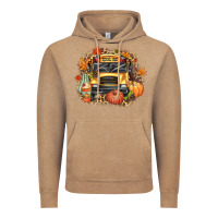 Vintage Coffee Fall School Bus Vintage Hoodie - texasbilliewilder