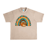 French Oak Rainbow Thankful with Gemstone Urban Heavy Tee - texasbilliewilder