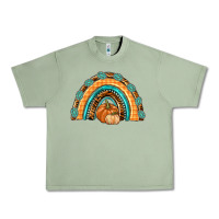 Oil Green Rainbow Thankful with Gemstone Urban Heavy Tee - texasbilliewilder