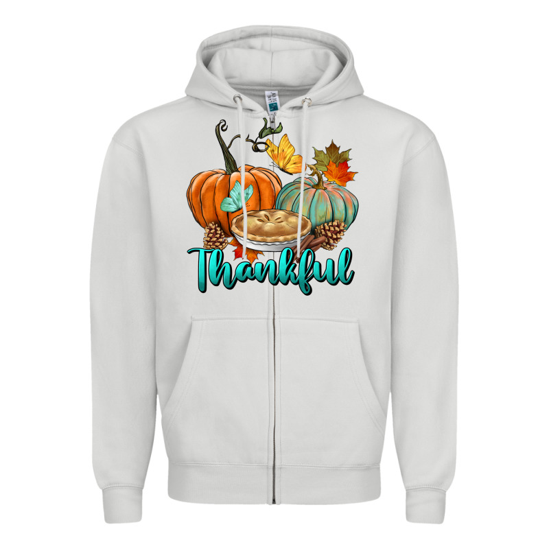 Thankful Pumpkins Zipper Hoodie by BundleAndBundleShop | Teevron