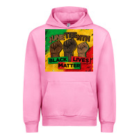 Fuchsia Pink juneteenth black lives matter tumbler Urban Hoodie - BarkalooDesign