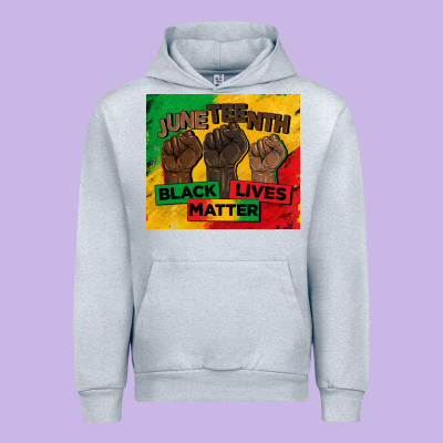 Juneteenth Black Lives Matter Tumbler Urban Hoodie Designed By Barkaloodesign