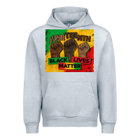 Heather Grey juneteenth black lives matter tumbler Urban Hoodie - BarkalooDesign