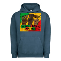 Pigment Midnight Navy juneteenth black lives matter tumbler Urban Hoodie - BarkalooDesign
