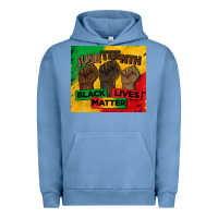 Pigment Pebble Blue juneteenth black lives matter tumbler Urban Hoodie - BarkalooDesign