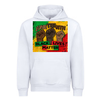 White juneteenth black lives matter tumbler Urban Hoodie - BarkalooDesign