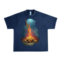 Navy Limited Edition Dark Souls Urban Heavy Tee - tuanDangUi