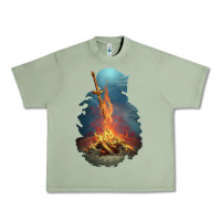 Oil Green Limited Edition Dark Souls Urban Heavy Tee - tuanDangUi