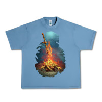 Pebble Blue Limited Edition Dark Souls Urban Heavy Tee - tuanDangUi