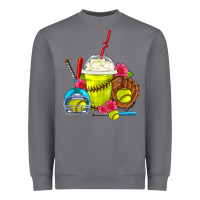 Storm Softball Frappe Coffee Heavyweight Sweatshirt - FaDigitalArtStudio