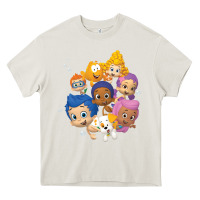 Cream bubble guppies Heavy Core Tee - tuanDangUi