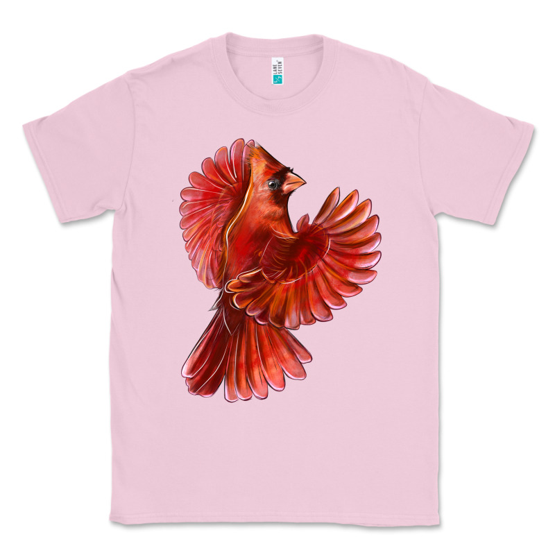 Flying Northern Cardinal Bird Classic Tee by LillyAllenDesigns | Teevron