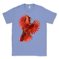 Colony Blue Flying Northern Cardinal Bird Classic Tee - LillyAllenDesigns