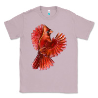 Lilac Flying Northern Cardinal Bird Classic Tee - LillyAllenDesigns