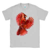 Moon Dust Flying Northern Cardinal Bird Classic Tee - LillyAllenDesigns