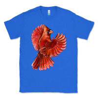 True Royal Flying Northern Cardinal Bird Classic Tee - LillyAllenDesigns