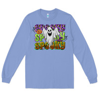 Colony Blue spooky spooky spooky Long Sleeve Tee - CowGirlArtShop