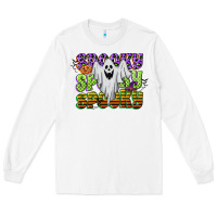 White spooky spooky spooky Long Sleeve Tee - CowGirlArtShop