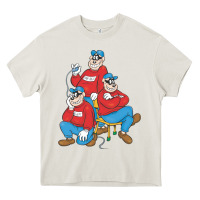 Cream beagle boys Heavy Core Tee - tuanDangUi