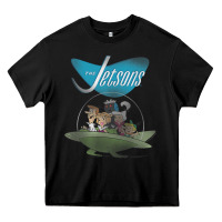 Black The Jetsons Ship Heavy Core Tee - tuanDangUi