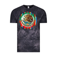 Cloud Black Mexico Coat of Arms Vintage Tee - texasbilliewilder