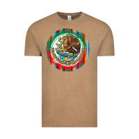Vintage Coffee Mexico Coat of Arms Vintage Tee - texasbilliewilder