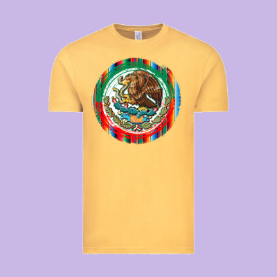 Mexico Coat Of Arms Vintage Tee Designed By Texasbilliewilder