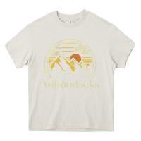 Cream Adirondacks Mountains New York Vintage Hiking Camp Heavy Core Tee - tuanDangUi