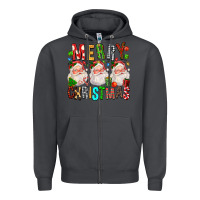 Smoke Merry christmas santa Zipper Hoodie - FaDigitalArtStudio
