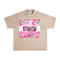 French Oak Breast Cancer Teacher Urban Heavy Tee - NancyCooperArtShop
